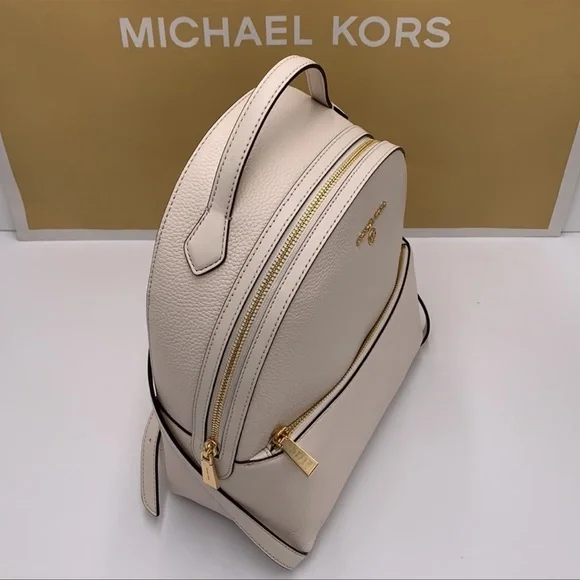 Michael Kors Women's Valerie Medium Pebbled Leather Backpack
Light Cream 
NWT - Picture 8 of 16